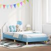 vidaXL Struttura letto bambini con testata Blu 80 x 200 cm PU