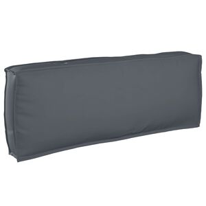 vidaXL Cuscino Tessuto Oxford Antracite 120 x 40 x 12 cm