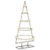 vidaXL Albero di Natale in metallo con supporto KUOPIO 125 cm