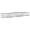 vidaXL Cesto Gabbione con Copertura 400x100x50 cm Ferro Zincato