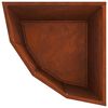 vidaXL Vaso d'angolo Ruggine 45 x 45 x 50 cm acciaio corten