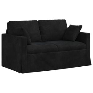vidaXL Divano Nero 138 x 78 x 80 cm Velluto