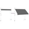 vidaXL Tenda da Sole Retrattile Manuale 300 cm Antracite