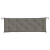 vidaXL Cuscino Panca Giardino Grigio Scuro Mélange 150x50x7 cm Tessuto