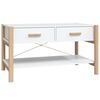vidaXL Tavolino da Salotto Bianco 82x38x45 cm in Legno Multistrato
