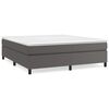 vidaXL Struttura Letto a Rete a Molle Grigio 180x200 cm in Similpelle
