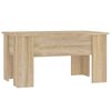 vidaXL Tavolino da Salotto Rovere Sonoma 79x49x41 cm Legno Multistrato