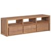 vidaXL Mobile Porta TV in Teak con Finitura Naturale 120x30x40cm