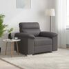 vidaXL Poltrona Grigia 100x81x84 cm in Similpelle