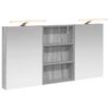 vidaXL Set di Armadi da Bagno con porta 3 pcs 120 x 10,5 x 60,5 cm