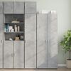 vidaXL Mobile a Parete Grigio Cemento 40x42,5x40 cm Legno Multistrato