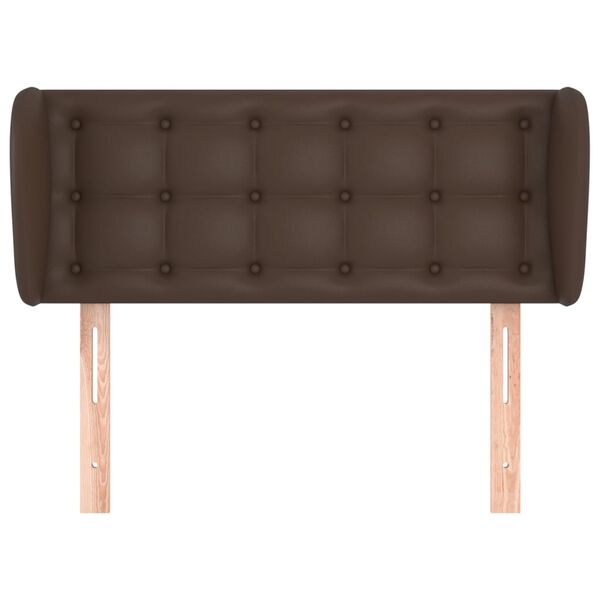 vidaXL Testiera ad Orecchio Marrone 103x23x78/88 cm in Similpelle