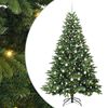 vidaXL Albero di Natale artificiale con 300 LED Verde 210 cm PE e PVC