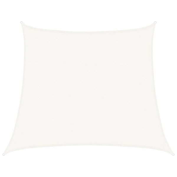 vidaXL Vela Parasole 160 g/m&sup2; Bianca 4/5x4 m in HDPE