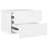 vidaXL Comodini 2 pz Bianco Lucido 40x30x30 cm in Legno Multistrato