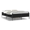 vidaXL Giroletto Nero 135x190 cm in Legno Multistrato e Metallo