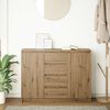 vidaXL Credenza con Cassetti Rovere Artigianale 100,5x35x76 cm