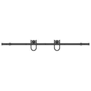 vidaXL Kit di Binari per Porte Scorrevoli 183 cm Acciaio Nero