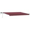 vidaXL Tenda da Sole Retrattile Manuale con LED Bord&ograve; 400x300 cm