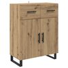 vidaXL Credenza con cassetto Rovere artigianale 69,5 x 34 x 180 cm
