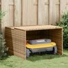 vidaXL Garage per Robot Tosaerba Beige 86x90x52/57 cm in Polyrattan