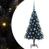 vidaXL Albero di Natale Nero 120 cm PVC