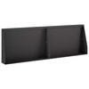 vidaXL Muro di contenimento 2 pz 60 x 12 x 50 cm Acciaio Nero