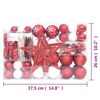 vidaXL Set Addobbi di Natale 108 pz Rosso e Bianco