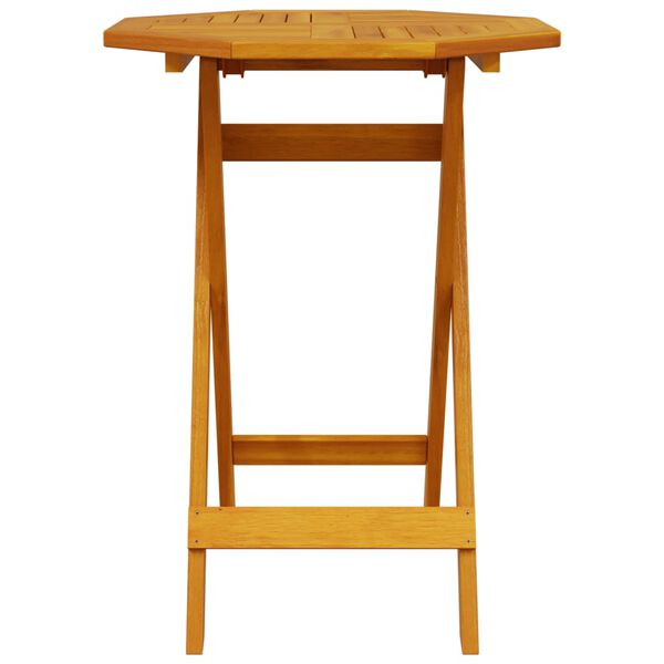 vidaXL Set Bistr&ograve; Pieghevole 3pz in Legno Massello di Acacia