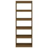 vidaXL Libreria/Divisorio ambra 60x30x167,5 cm Legno Massello di Pino