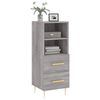 vidaXL Credenza Grigio Sonoma 34,5x34x90 cm in Legno Multistrato