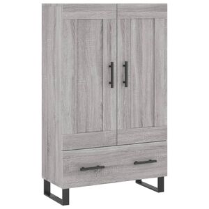 vidaXL Credenza Grigio Sonoma 69,5x31x115 cm in Legno Multistrato