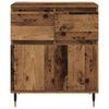 vidaXL Credenza con cassetto Legno vecchio 60 x 35 x 70 cm