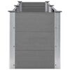 vidaXL Letto Rialzato da Giardino 250x50x54 cm in WPC Grigio