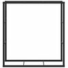 vidaXL Rastrelliera per Legna da Ardere Nera 110x30x116 cm in Acciaio