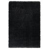vidaXL Tappeto Shaggy a Pelo Lungo Nero 160x230 cm 50 mm