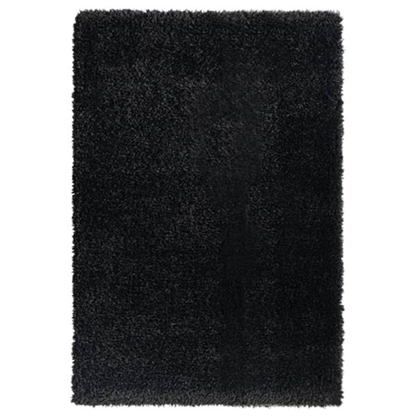 vidaXL Tappeto Shaggy a Pelo Lungo Nero 160x230 cm 50 mm