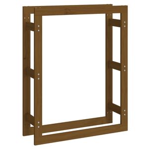 &nbsp;vidaXL Portalegna Marrone Ambra 80x25x100cm in Legno Massello di Pino