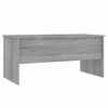 vidaXL Tavolino Grigio Sonoma 102x50,5x46,5 cm in Legno Multistrato