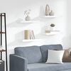vidaXL Scaffali a Parete 4 pz Bianchi 50x23x3,8 cm in MDF