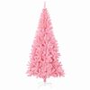 vidaXL Albero di Natale con 300 LED con supporto Rosa 210 cm PVC