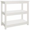 vidaXL Tavolo Consolle Bianco 80x40x74 cm in Legno Massello di Pino