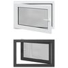 vidaXL Finestra seminterrato a ribalta e scorrimento RISOR 90 x 50 cm