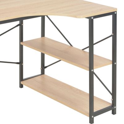Scrivania Da Computer VidaXL – 105x50x72 Cm, Piano In MDF Nero E Telaio In Metallo Industriale - 2