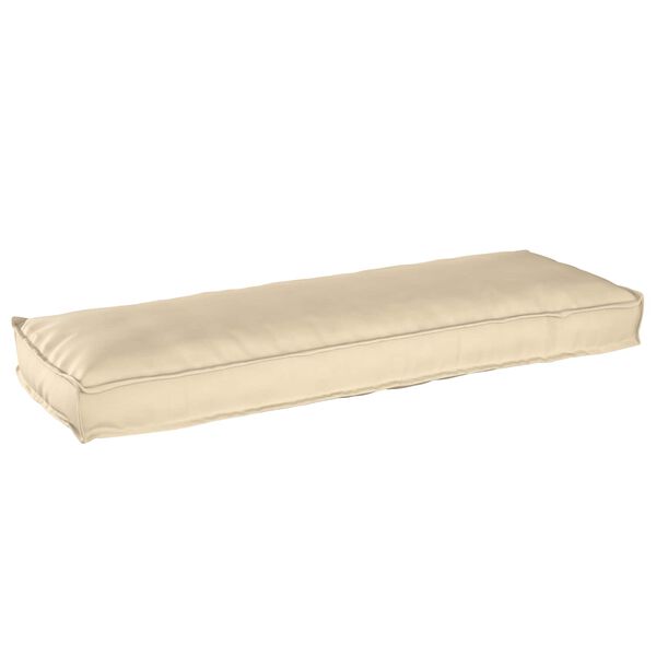 vidaXL Cuscino Beige 120 x 40 x 8 cm Tessuto Oxford