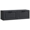 vidaXL Mobile Porta TV da Muro Montaggio a parete Nero 98 x 31 x 30 cm
