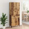 vidaXL Credenza Legno vecchio 69,5 x 34 x 180 cm Legno multistrato