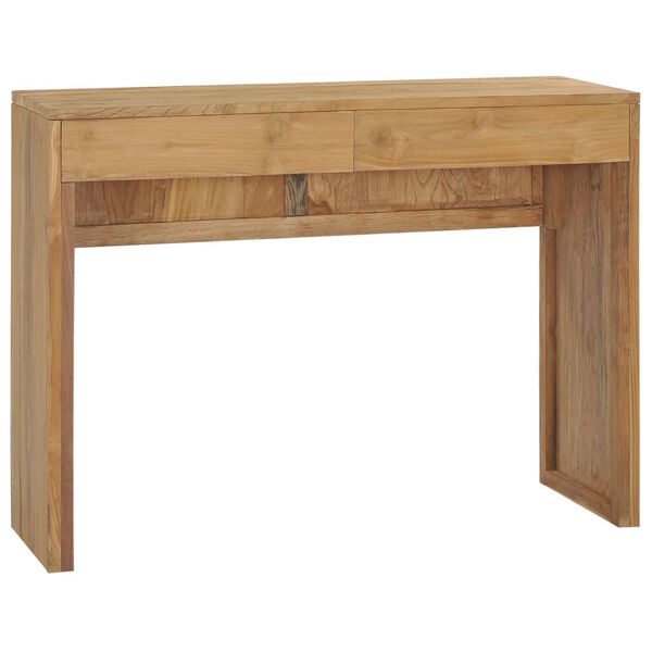 vidaXL Tavolo Consolle 100x35x75 cm in Legno Massello di Teak