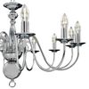 vidaXL Lampadario Argento 12 Lampadine Attacco E14