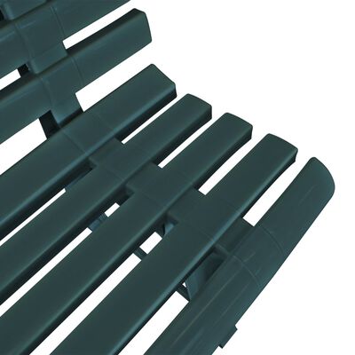 vidaXL Panchina da Giardino 145,5 cm in Plastica Verde